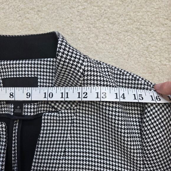 Banana Republic Women's 8 Classic Houndstooth Jacket Blazer 1 Button Front - Picture 9 of 16